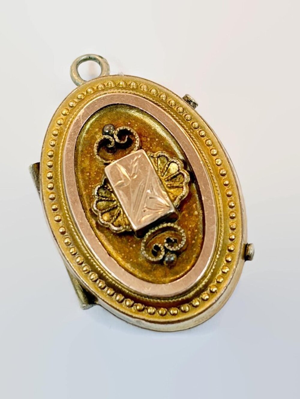 Vintage, Victorian, Locket, Gold Filled, Etruscan Revival, Antique, GF